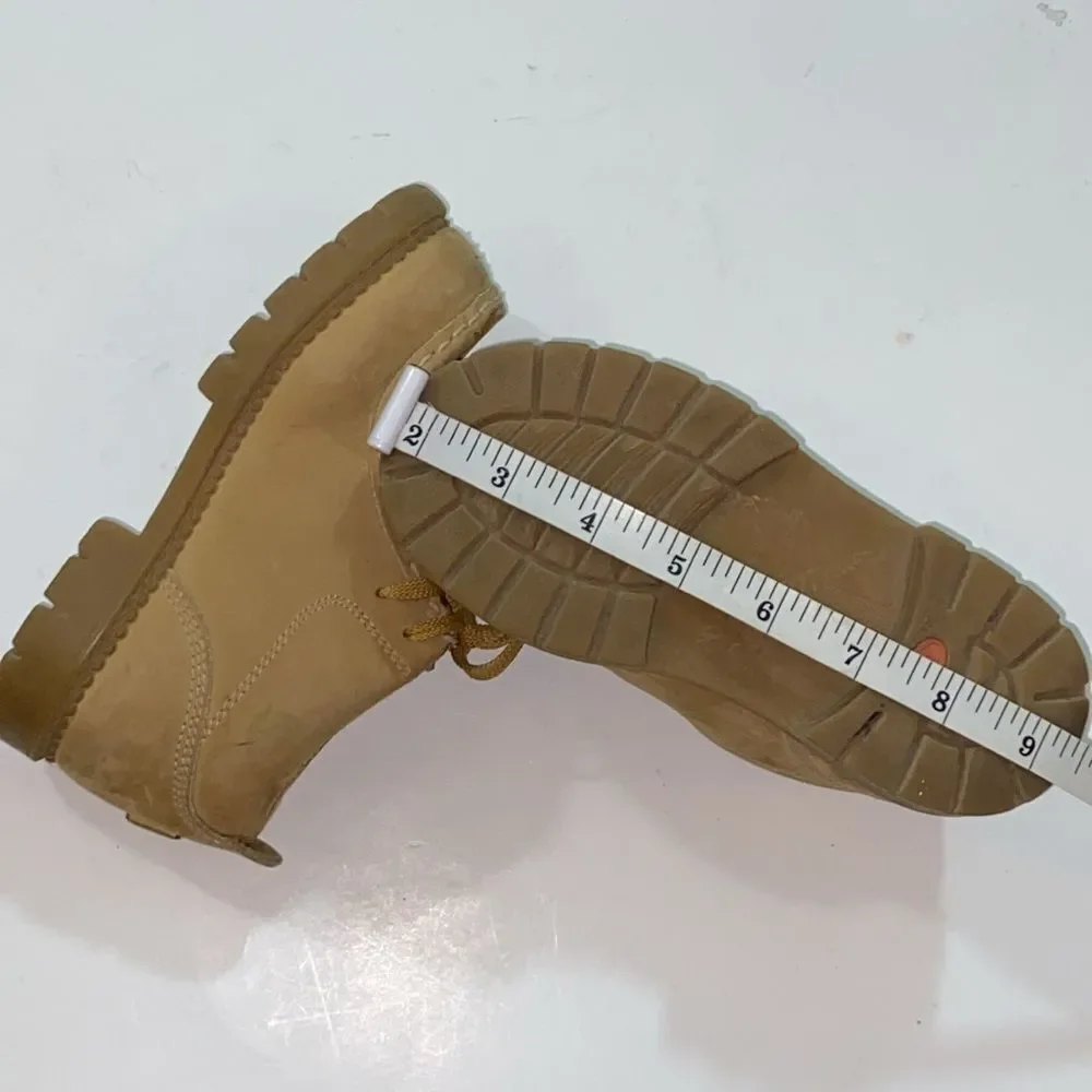 Tan Moccasin Shoes with Classic Design Kids Size 10C